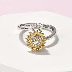 Drehbare offene Fingerringe für Damen&nbsp;LS-RJEW-H245-02PG
