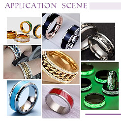 Anillo de dedo ranurado grabable de acero inoxidable 201&nbsp;RJEW-UN0002-34