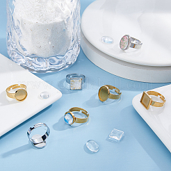 DIY-Fingerring-Kits mit gemischten Formen&nbsp;DIY-DC0004-24