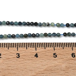 Brins de perles de tourmaline bleue naturelle&nbsp;G-B168-A06-2mm