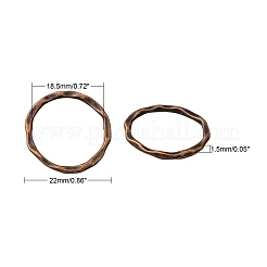 Anillos de enlace de estilo tibetano&nbsp;PALLOY-A017-R-FF