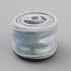 Ruban de dentelle irisée en polyester de 10 mètre&nbsp;OCOR-WH20001-12G