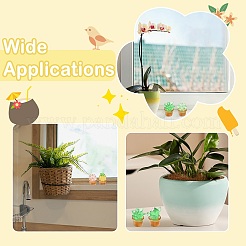 40 pièce de 8 styles de décorations d'affichage de cactus en résine transparente&nbsp;DJEW-CJ0001-31