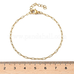 304 Edelstahl-Büroklammerkettenarmbänder für Frauen&nbsp;BJEW-U043-01G