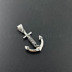 Retro-Rock-Punk-Männer Anker 304 Edelstahl Anhänger Halsketten&nbsp;DV9777