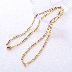 Collier classique en acier titane plaqué or Amie Lunbi pour hommes et femmes&nbsp;OB1269
