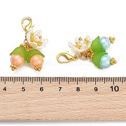 Decorazioni pendenti in acrilico floreale&nbsp;HJEW-JM04807
