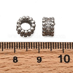 Messing Mikro ebnen Zirkonia European Beads&nbsp;KK-Z126-06P
