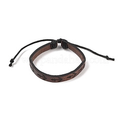 4 stücke 4 arten pu imitation leder geflochtene armbänder sets&nbsp;BJEW-P335-01D