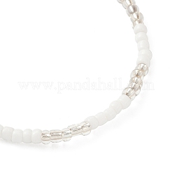 Braccialetti elastici con perline di vetro per le donne&nbsp;BJEW-JB11638-01
