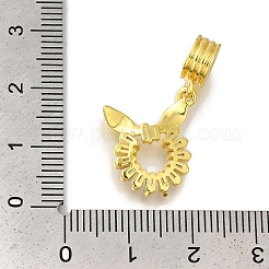 Gestellvergoldete europäische Anhänger mit klarem Zirkonia in Pavé-Fassung&nbsp;KK-H485-21P