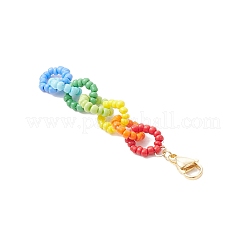 Décorations de pendentifs en chaîne de verre&nbsp;HJEW-TA00358