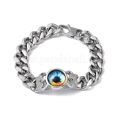 Gliederarmbänder aus Edelstahl 201/304&nbsp;BJEW-F522-02P-03