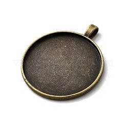 Grandi montature cabochon in lega stile tibetano vintage&nbsp;X-TIBEP-M018-117AB-NF
