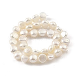 Fili di perle di perle d'acqua dolce coltivate naturali&nbsp;PEAR-A006-03D