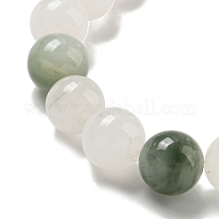Pulseras elásticas redondas con cuentas de cuarzo natural&nbsp;BJEW-M315-08