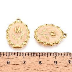 304 Edelstahl-Emaille-Anhänger&nbsp;STAS-N110-27A-G