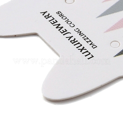 100 Stück Papier-Schmuck-Ohrring-Displaykarten in Katzenkopfform&nbsp;AJEW-Z021-03C