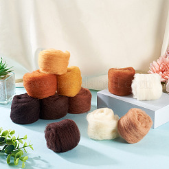 55g 11 Farben Nadelfilzwolle Roving&nbsp;DIY-TA0012-86