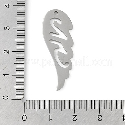 Pendentifs en acier inoxydable 304 anti-ternissement&nbsp;STAS-L279-007P