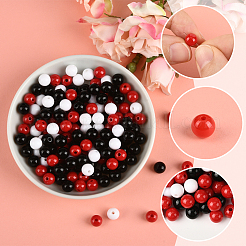 Perles acryliques opaques 3 couleurs&nbsp;MACR-SP0001-94B