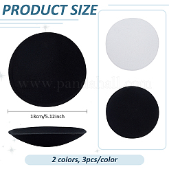 6 Stück 2 Farben Eva Stoff Pillbox Stewardess Fascinator Hut Basis&nbsp;DIY-BC0014-07