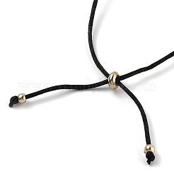 Verstellbare Armbänder aus Polyesterkordel&nbsp;LS-BJEW-H540-A04-G