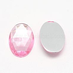Acryl Strass Cabochons flach zurück&nbsp;GACR-Q011-13x18-06
