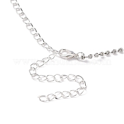 Mode Hochzeit Strass Halskette und Bolzenohrring Schmuck-Sets&nbsp;X-SJEW-R046-10