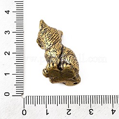 Figurines miniatures de chat en laiton pour décoration de bureau à domicile&nbsp;KK-S335-04AB-C