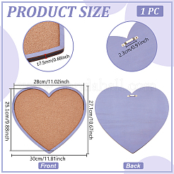 Herz-Wand-Brosche Schmuck Display Kork & Sperrholz Tablett&nbsp;AJEW-WH0596-116B-01