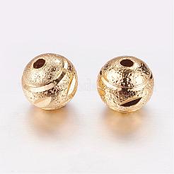 Perle in ottone placcato oro 24k reale&nbsp;KK-P097-01