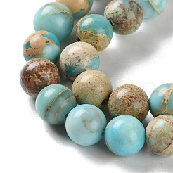 Gefärbte natürliche Regalit/Imperial Jaspis/Meeressediment Jaspis Perlen Stränge&nbsp;G-B124-C01-15