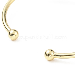 Bracelet de manchette ouvert en grain de café avec pierres précieuses&nbsp;BJEW-G660-01G
