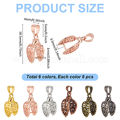 36 pz. 6 colori ottone punteruolo pizzico&nbsp;KK-ME0002-23