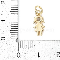 Pendentif en zircone cubique micro pavé de laiton placage en rack&nbsp;LS-KK-H509-41G-02