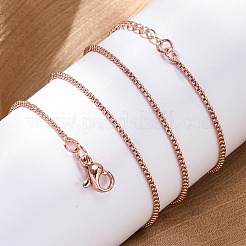 Messingbox ketten halsketten für frauen&nbsp;NJEW-D302-08RG