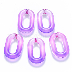Anneaux de liaison en acrylique transparent bicolore&nbsp;OACR-S036-006A-N06