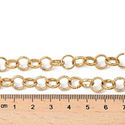 Collares de cadena rolo texturizados de acero inoxidable 304 para mujer&nbsp;NJEW-U050-01G