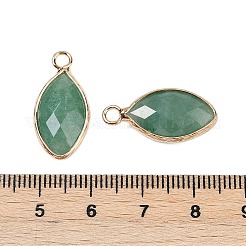 Natürliche grüne Erdbeerquarz facettierte Anhänger&nbsp;G-G193-01G-05