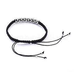 Unisex verstellbare Nylonfaden geflochtene Perlenarmbänder&nbsp;BJEW-JB05137-02