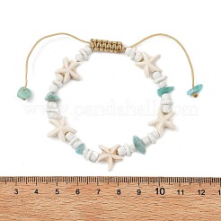 Verstellbare Armbänder aus natürlichen Amazonit-&nbsp;BJEW-JB13835