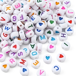 200pcs 2 perles acryliques opaques de style&nbsp;SACR-YW0001-47