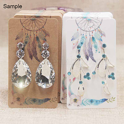 Cartes d'affichage de boucles d'oreilles en carton&nbsp;CDIS-F003-08B