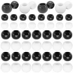 100pcs 4 Arten Harz europäische Perlen&nbsp;RESI-CP0001-14