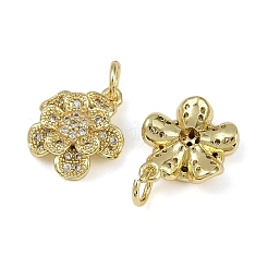 Pendentifs avec zircon cubiques à micro-pavés en laiton&nbsp;KK-I358-063G-F