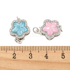 Placage en laiton micro pavé&nbsp;KK-S373-02P