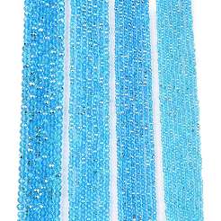 Chapelets de perles en verre électroplaqué&nbsp;EGLA-A044-T3mm-L08