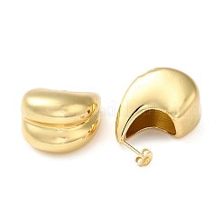 Aretes de latón en forma de lágrima para mujer&nbsp;EJEW-Z019-27G