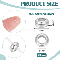 925 Sterling Silber Perlen&nbsp;STER-BC0004-21A-P